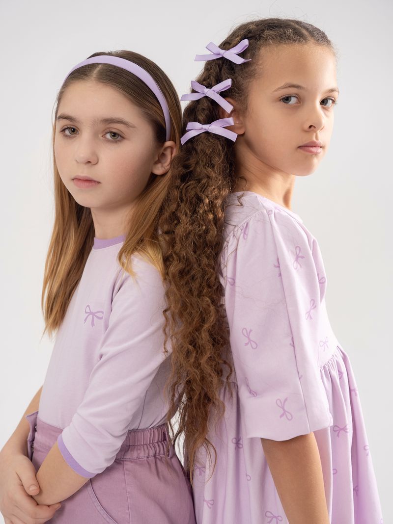 Lavender Bow Solid Tee