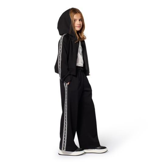 Hooded cardigan Black