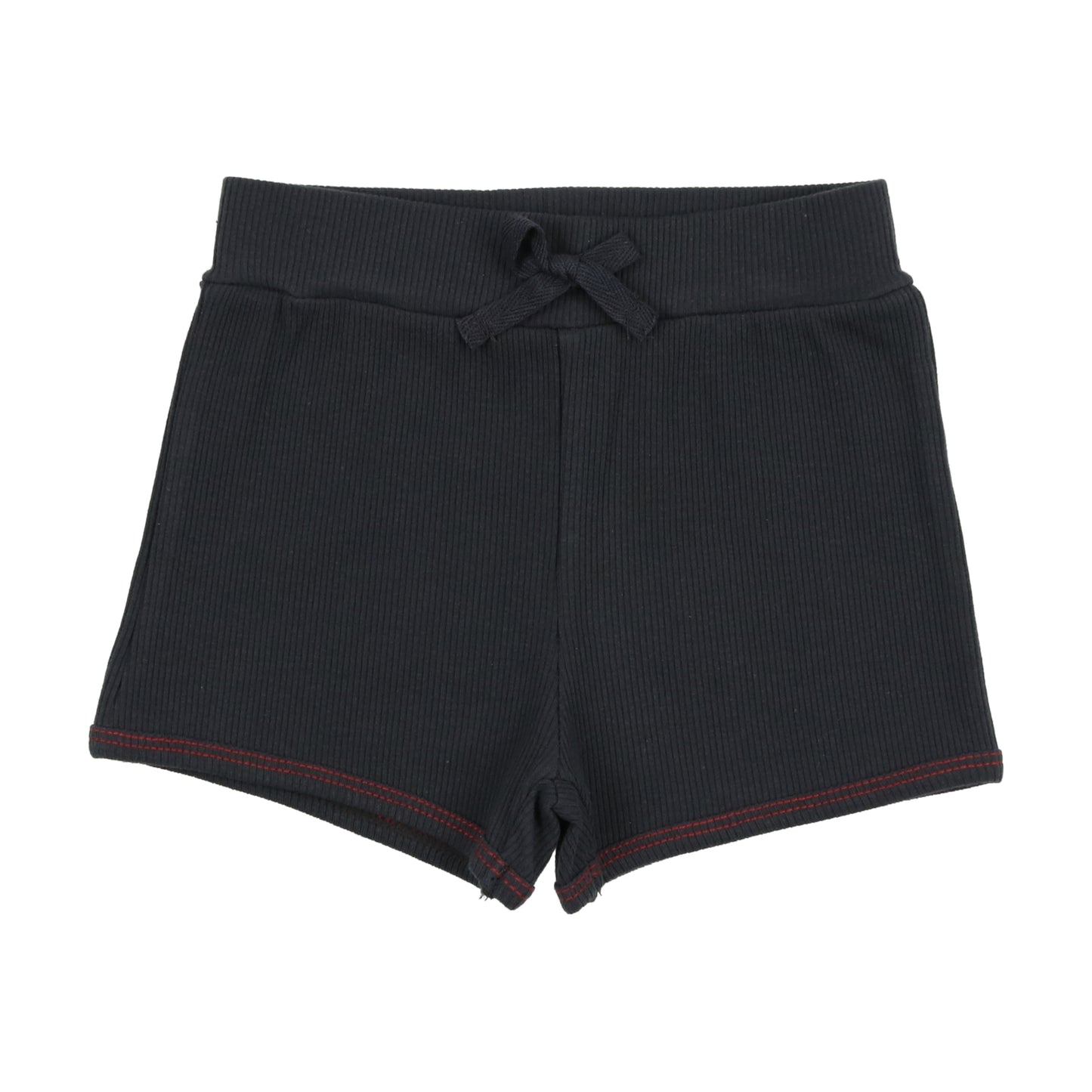 RIBBED TRACK SHORTS- OFF NAVY