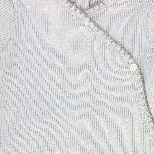 Blue Wrap Stitch Footie