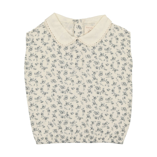 Girls Suspender Bloomer Set- Blue Floral