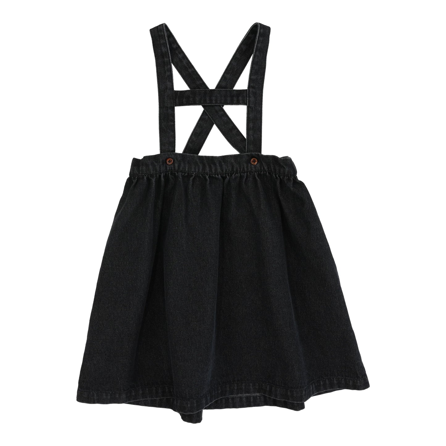 Black Denim Strap Jumper