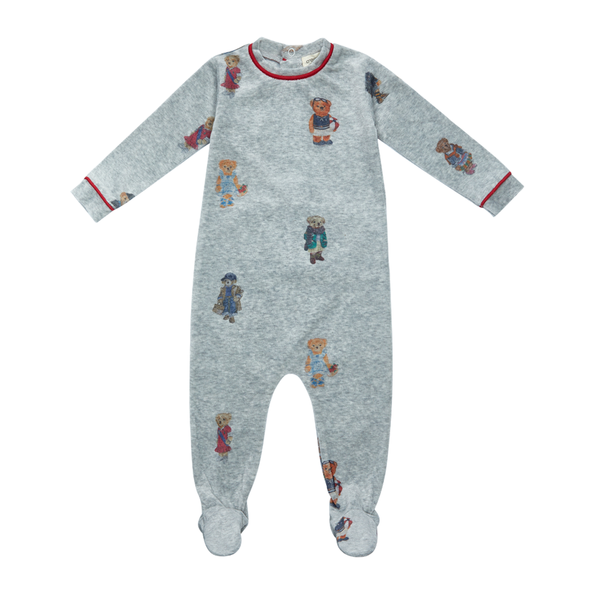 Crew Bear Romper - Red