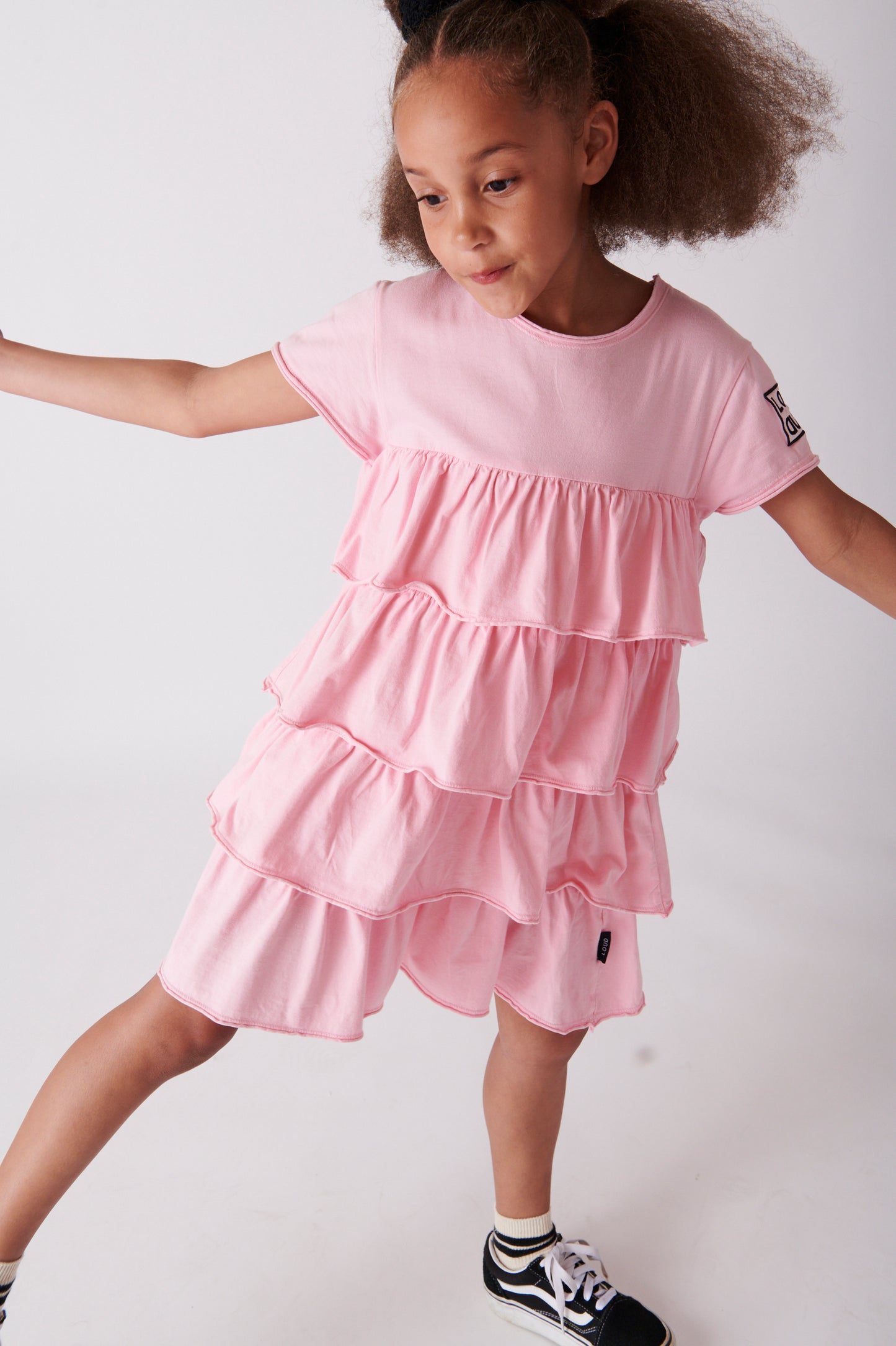 NATURE Pink Tiered Layers dress