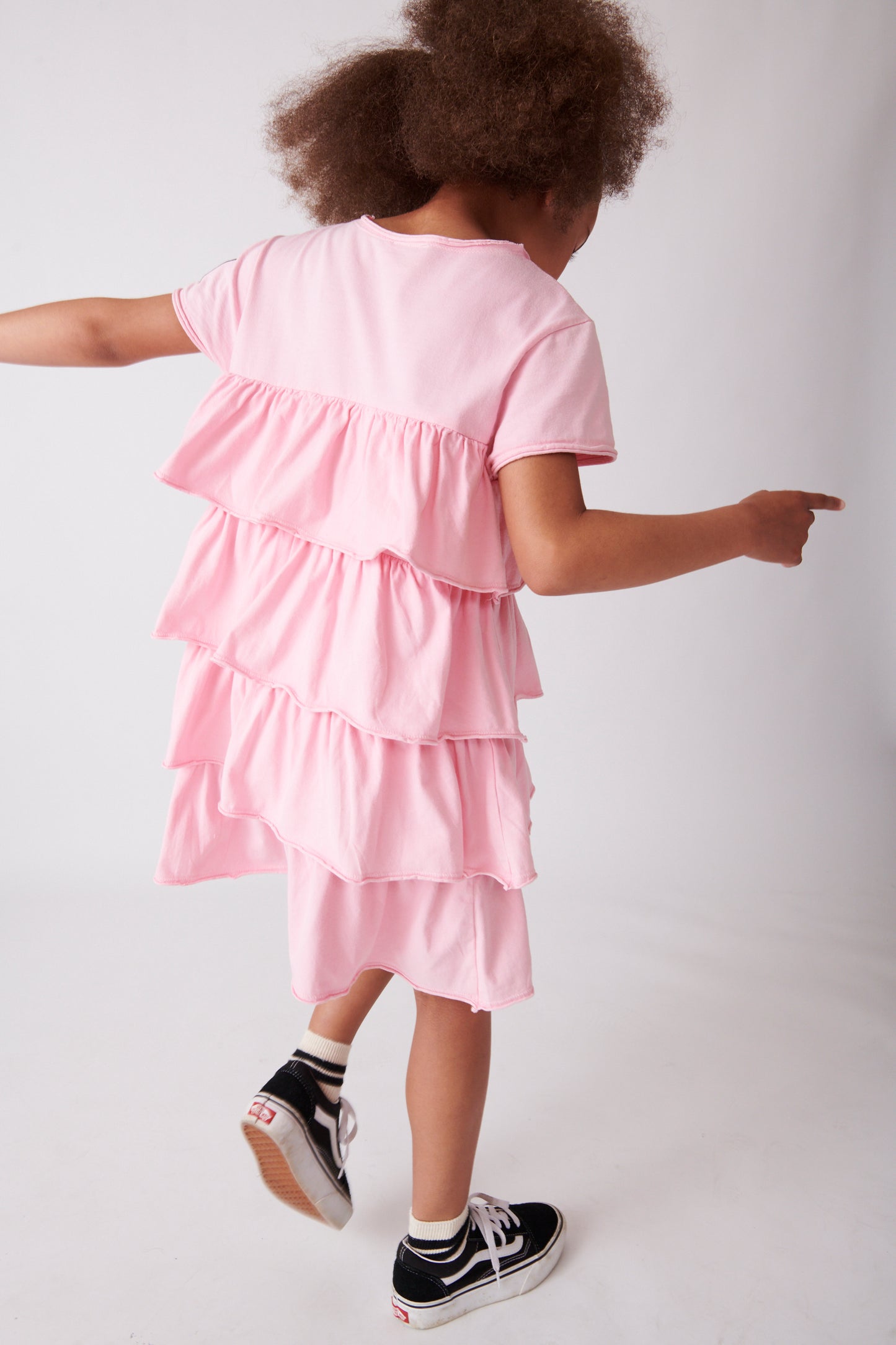 NATURE Pink Tiered Layers dress