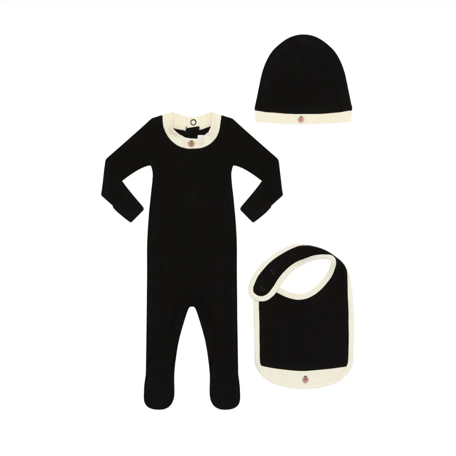 Gift Box Baby Logo Stretchy- Black
