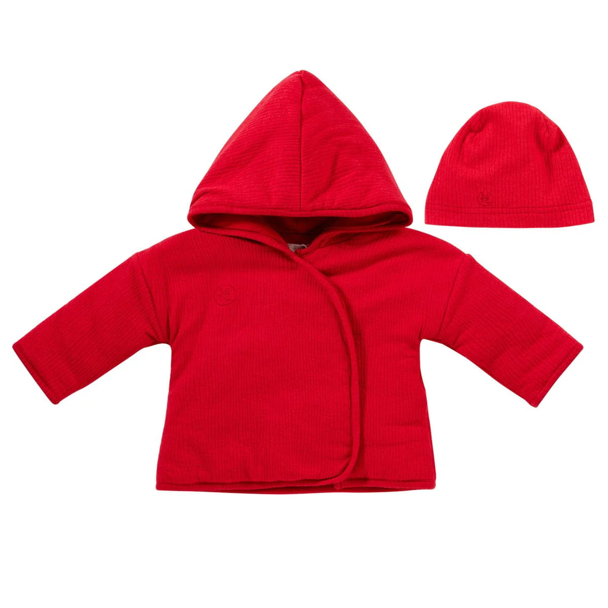 Red Cotton Jacket + Hat Set