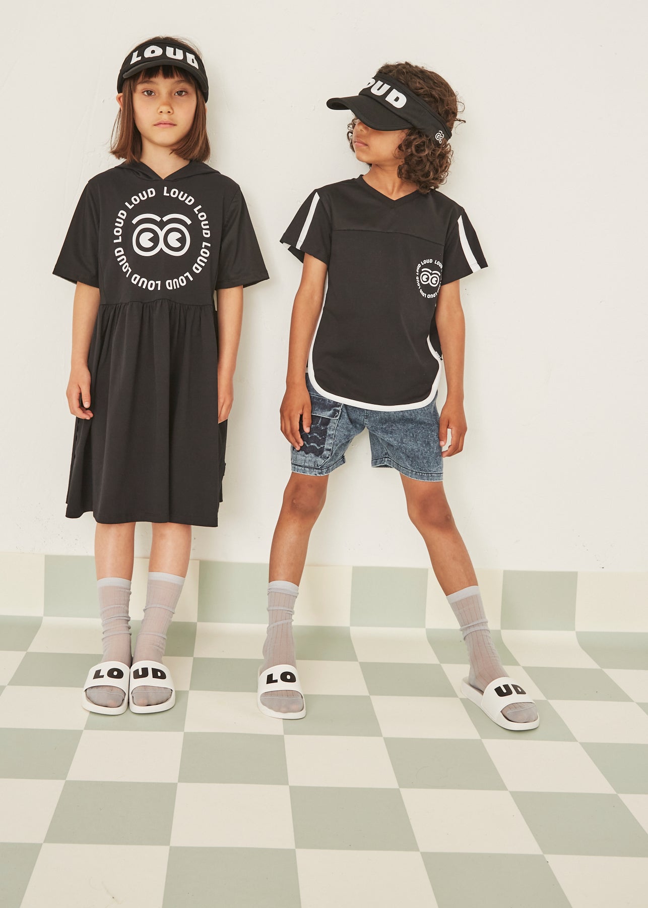 SPIAGGIA BLACK HOOD DRESS