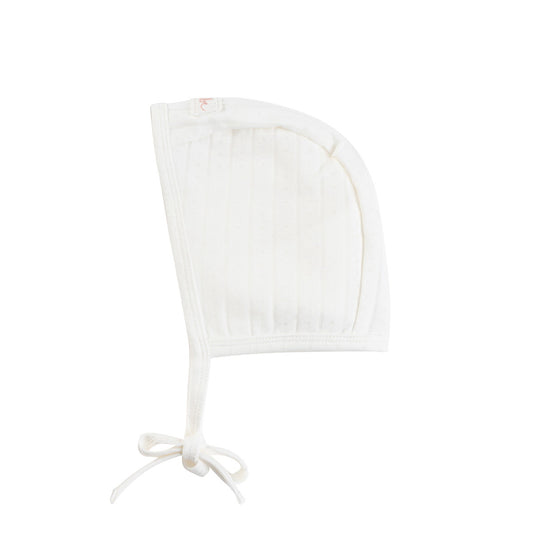 Blush Pointelle Romper and Bonnet