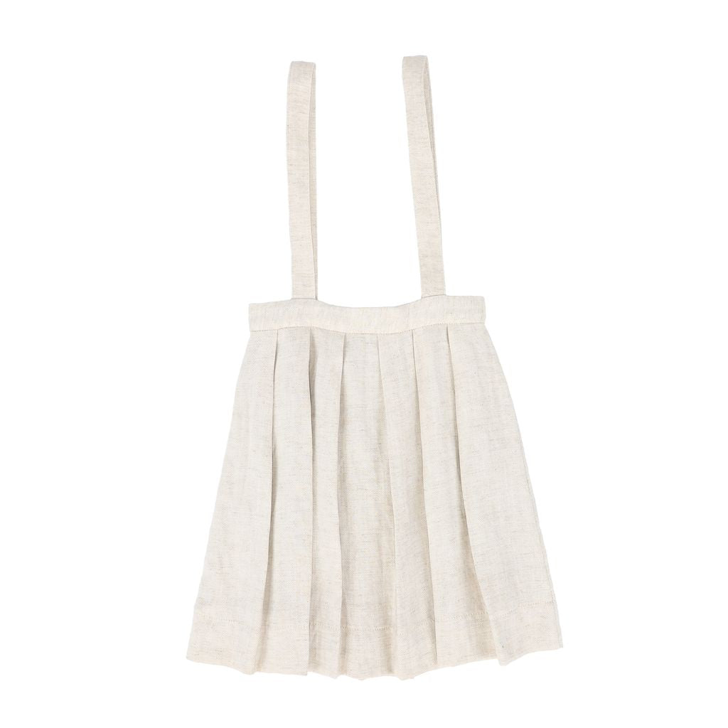 Linen Herringbone Pleated Jumper