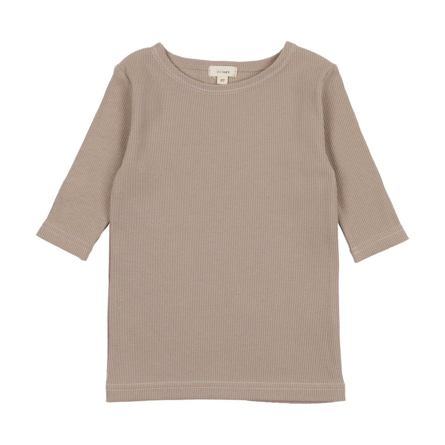 Three Quarter Sleeve Tee Taupe