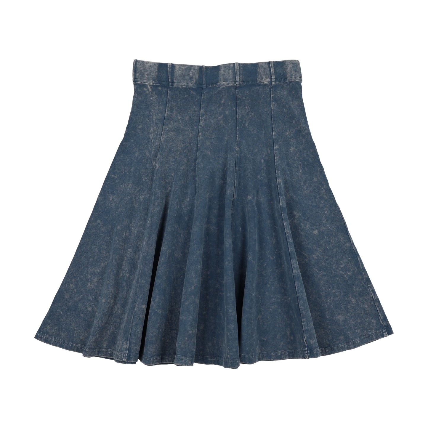Light Blue Denim Panel Skirt
