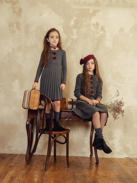 Embroidered Sweater Flower