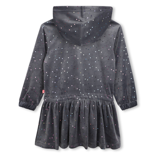 Charcoal Grey Velvet Dress