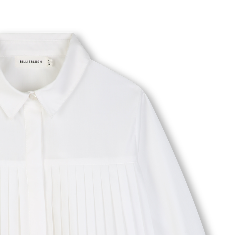 Pleated Ivory Shirt