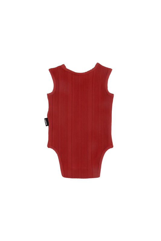 UBR05 GRANITA Baby bodysuit RED