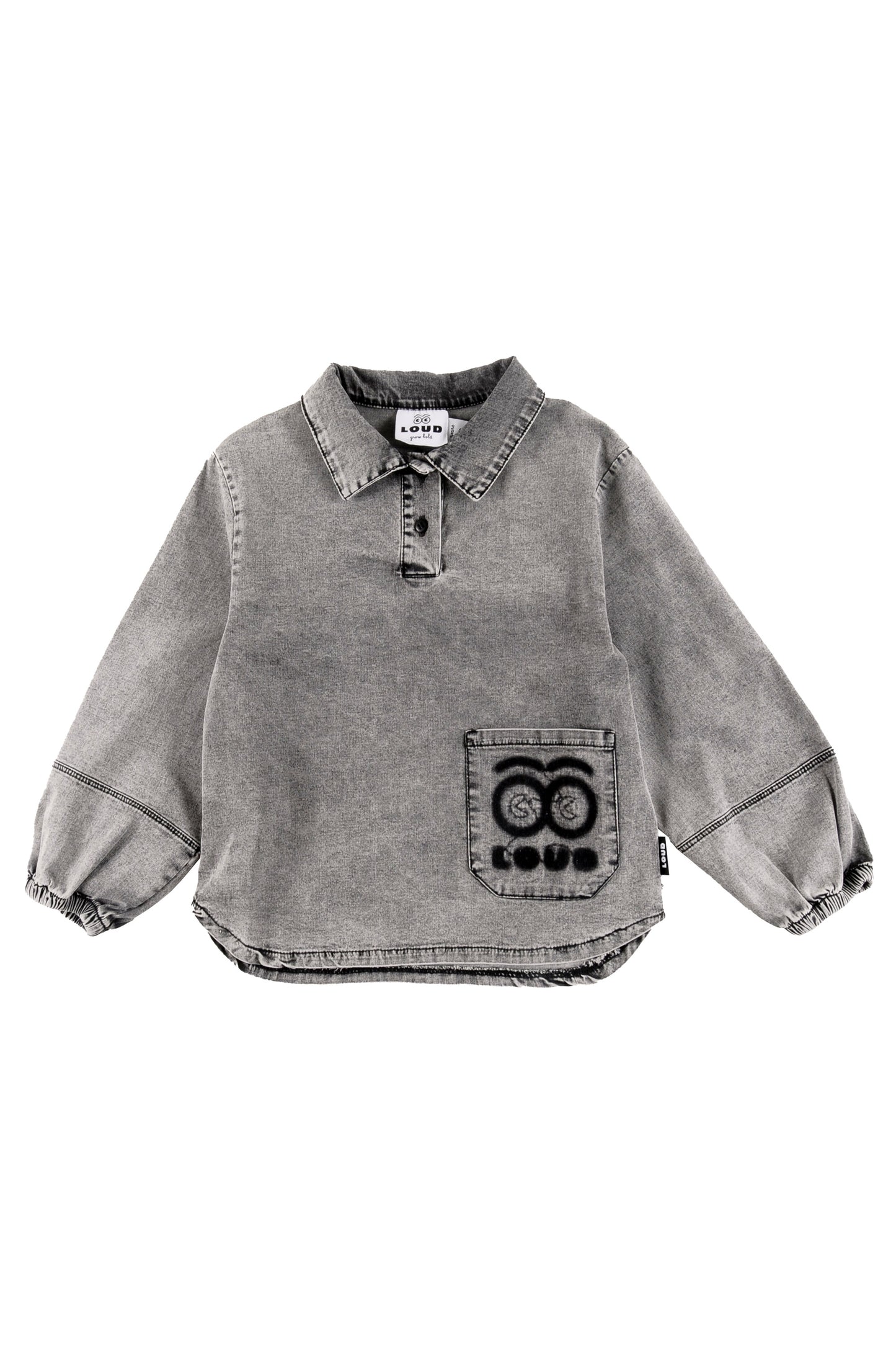 TRUST - Light Grey Stone Wash Shirt