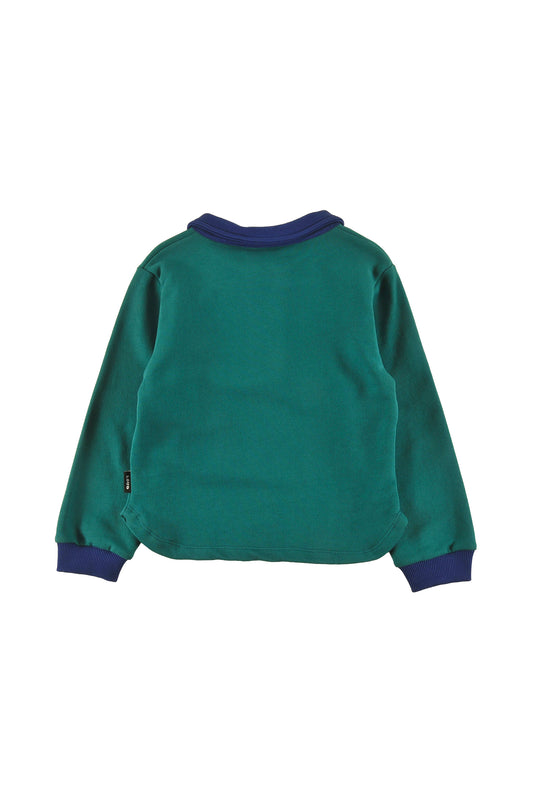 Cosy Green, Navy Sweater Polo
