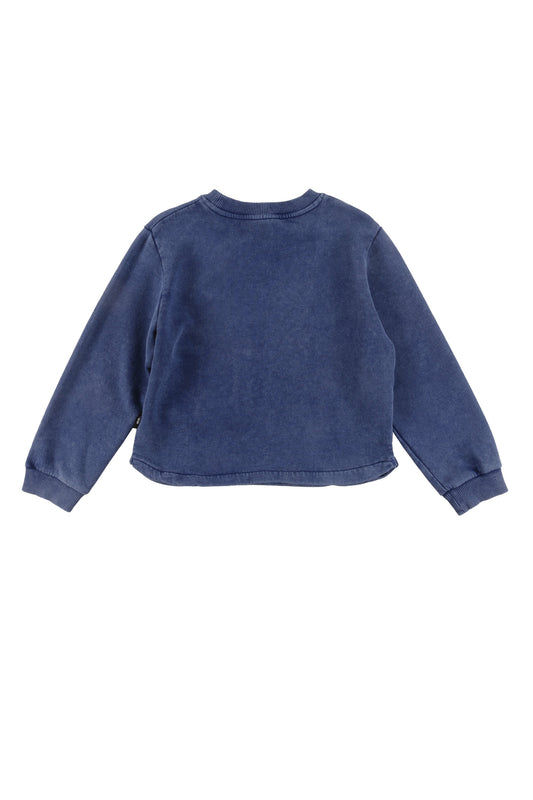 BROTHER - Blue Depth Marble Dye Front Pocket Sweater