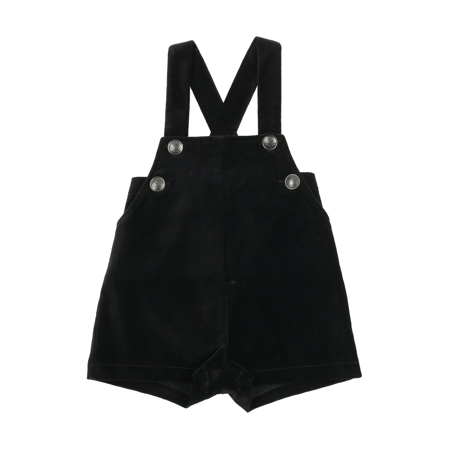 Velvet Overalls Black