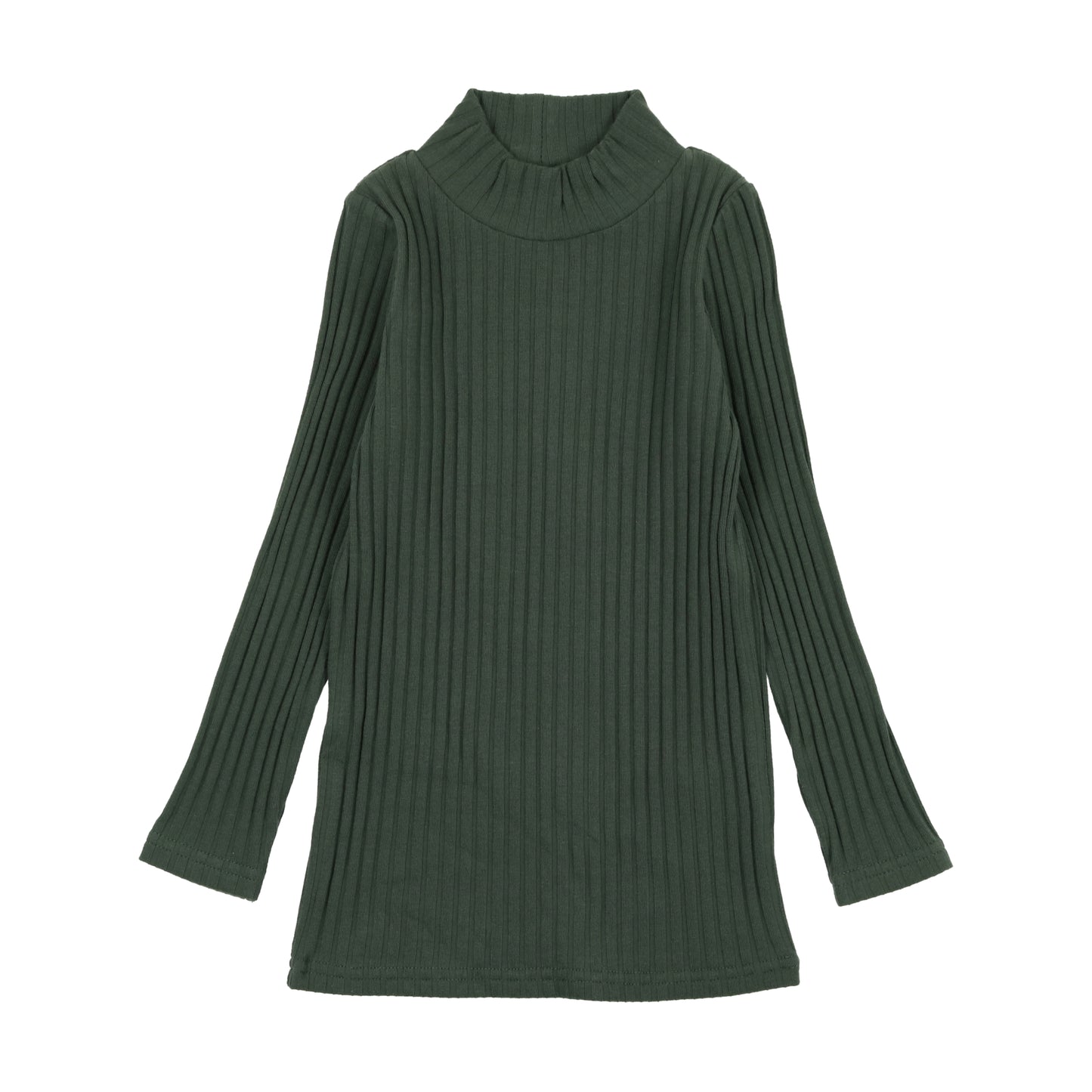 Ribbed Mockneck Green