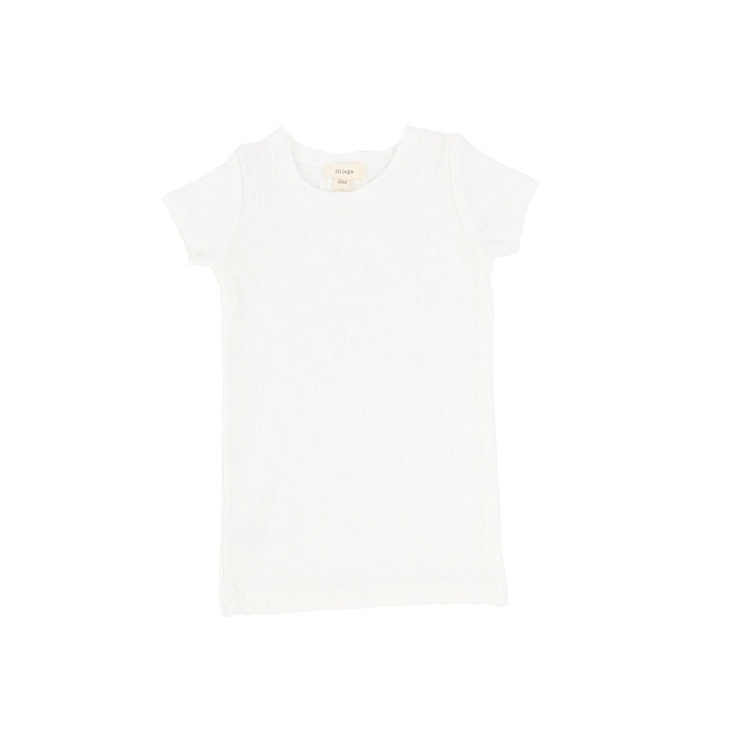 Ribbed Tee Short Sleeve Winter White