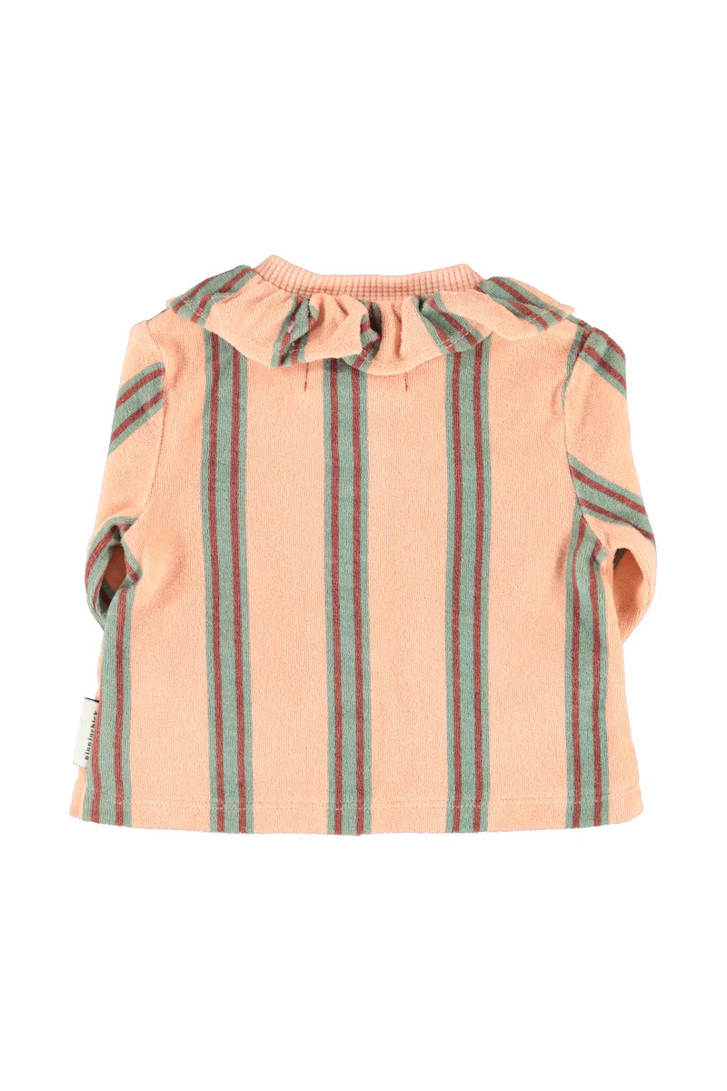 Baby Shirt Light Pink with Double Stripes