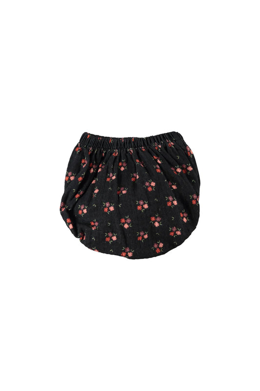 Baby Shorties Black with Flowers