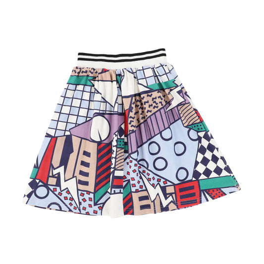 Multi Coloured Printed Skirt