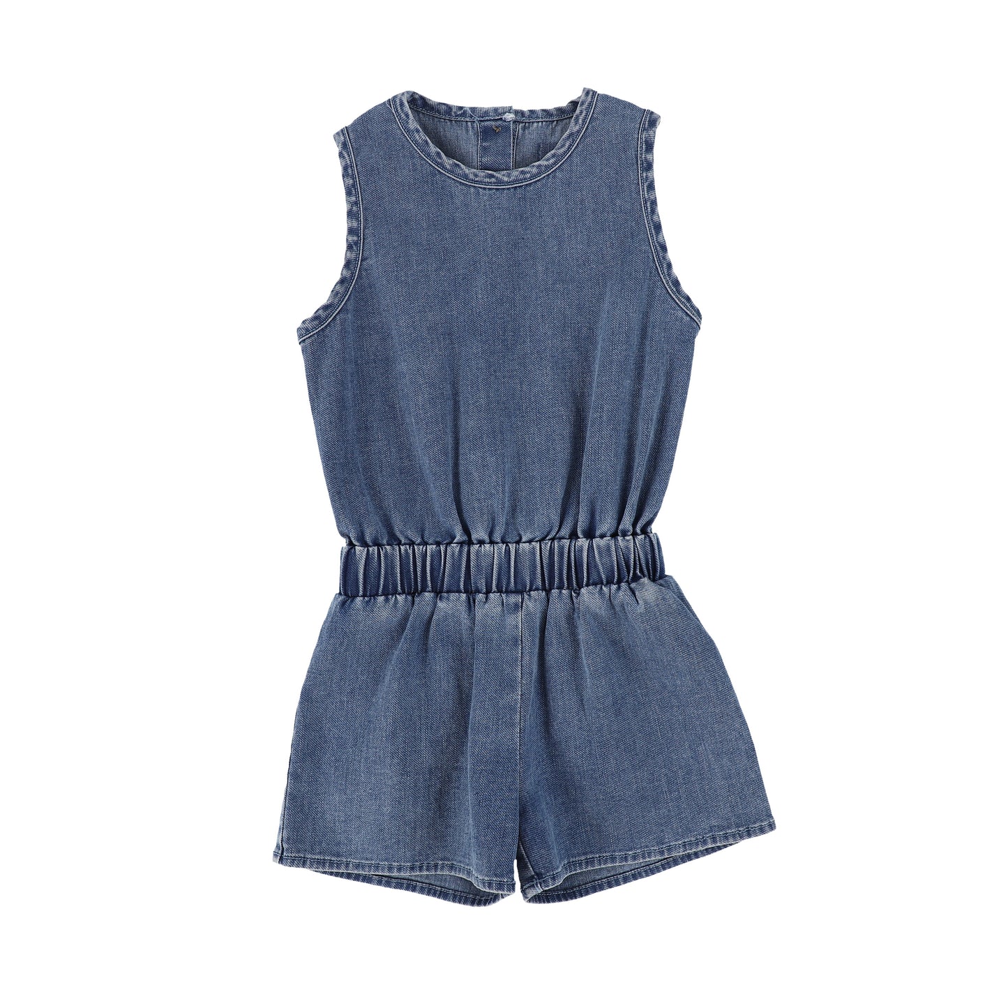 Sleeveless Denim Romper