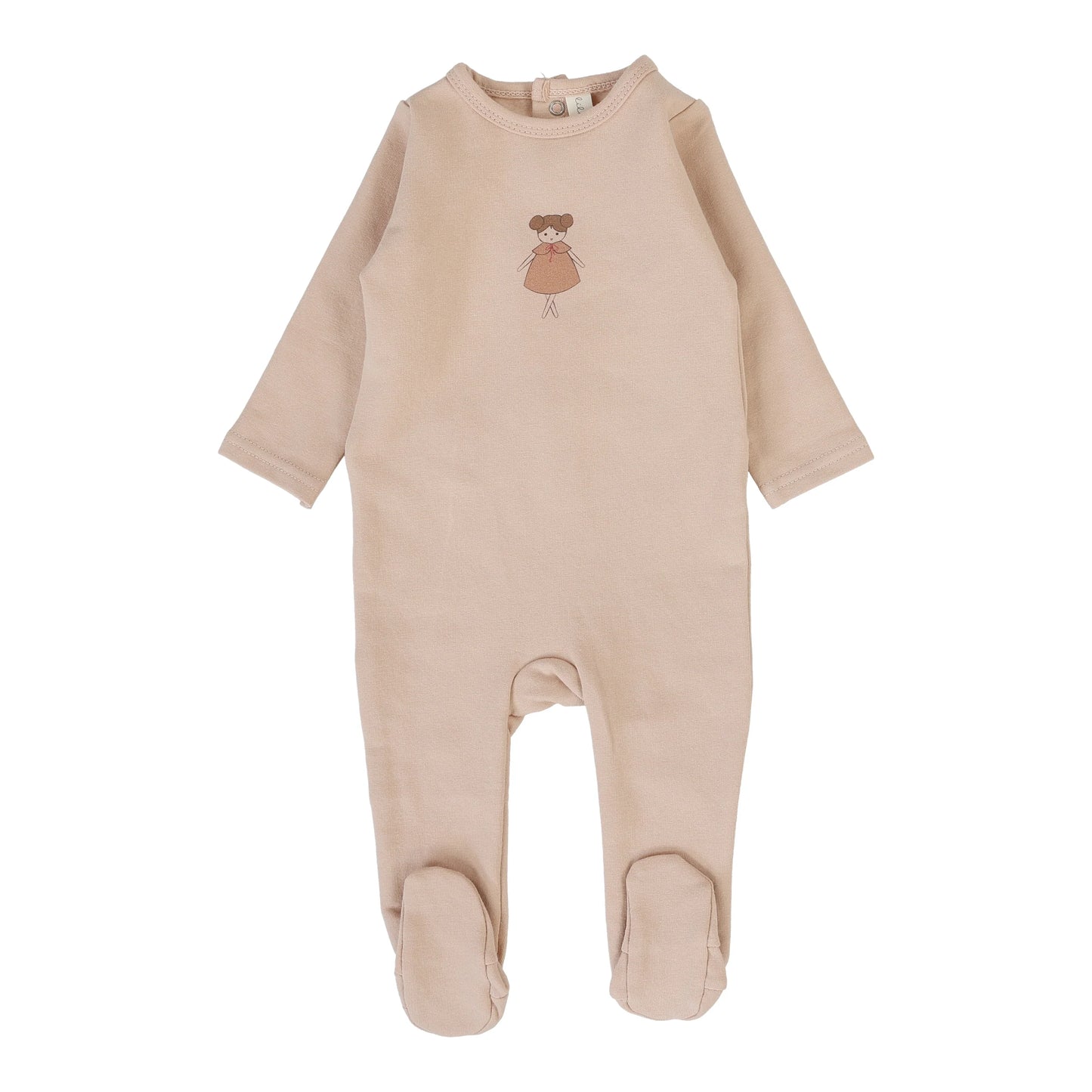 Graphic Footie - Dusty Pink