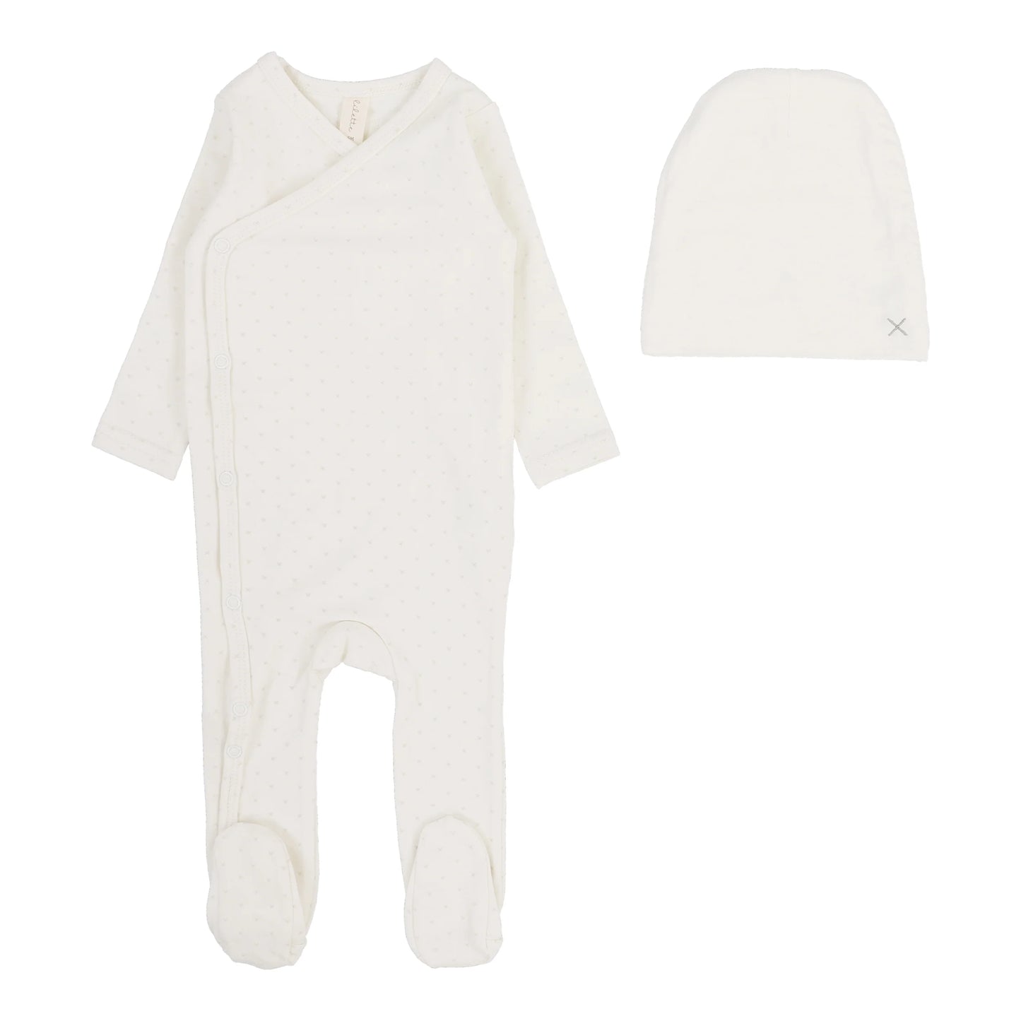 Take Me Home X Print Footie Set Cream/Oat