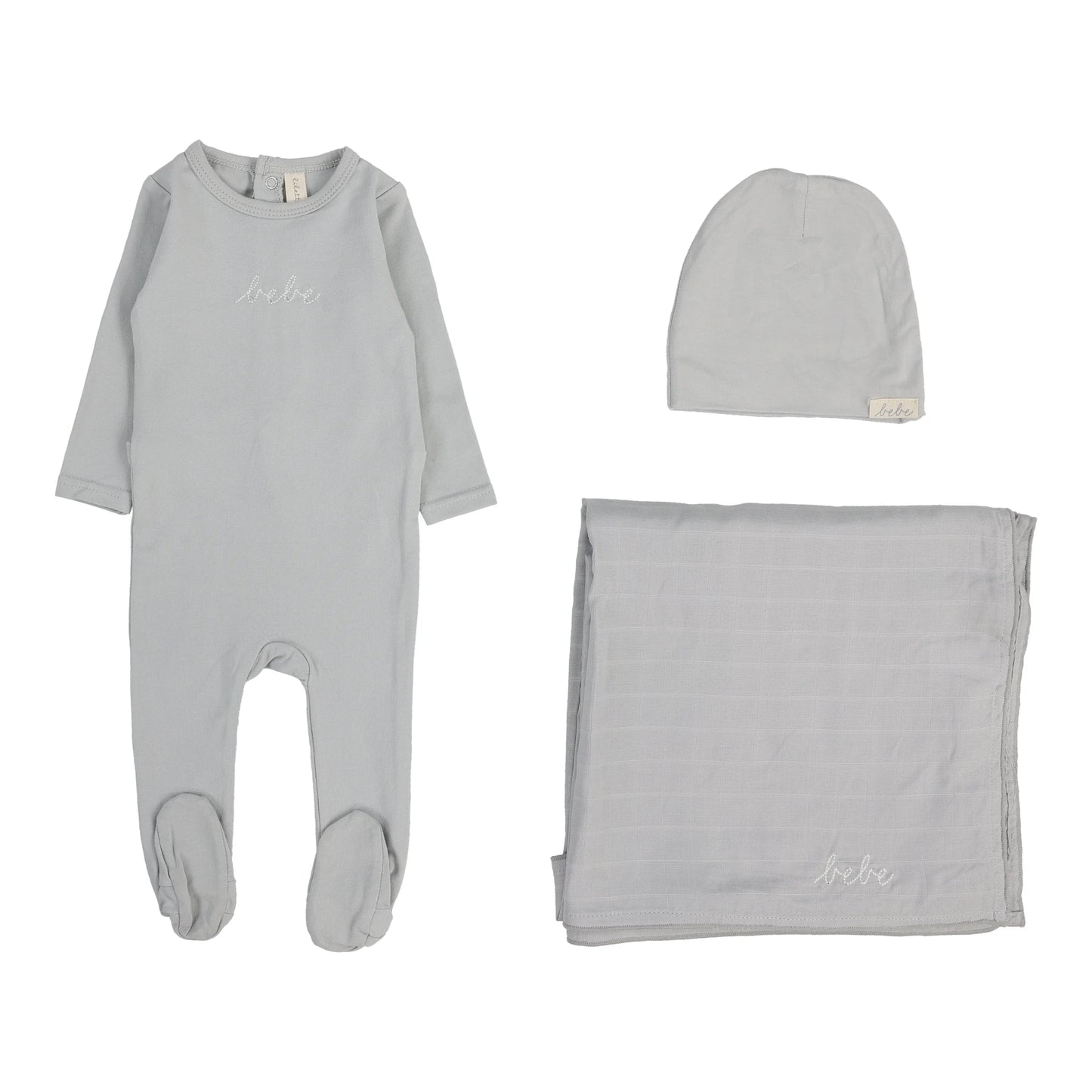 Take Me Home Bebe Layette Set Pale Blue
