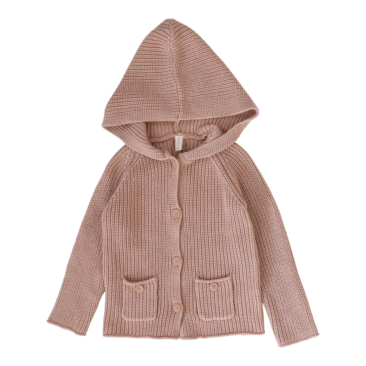 Chunky Cardigan Classic Dusty Pink