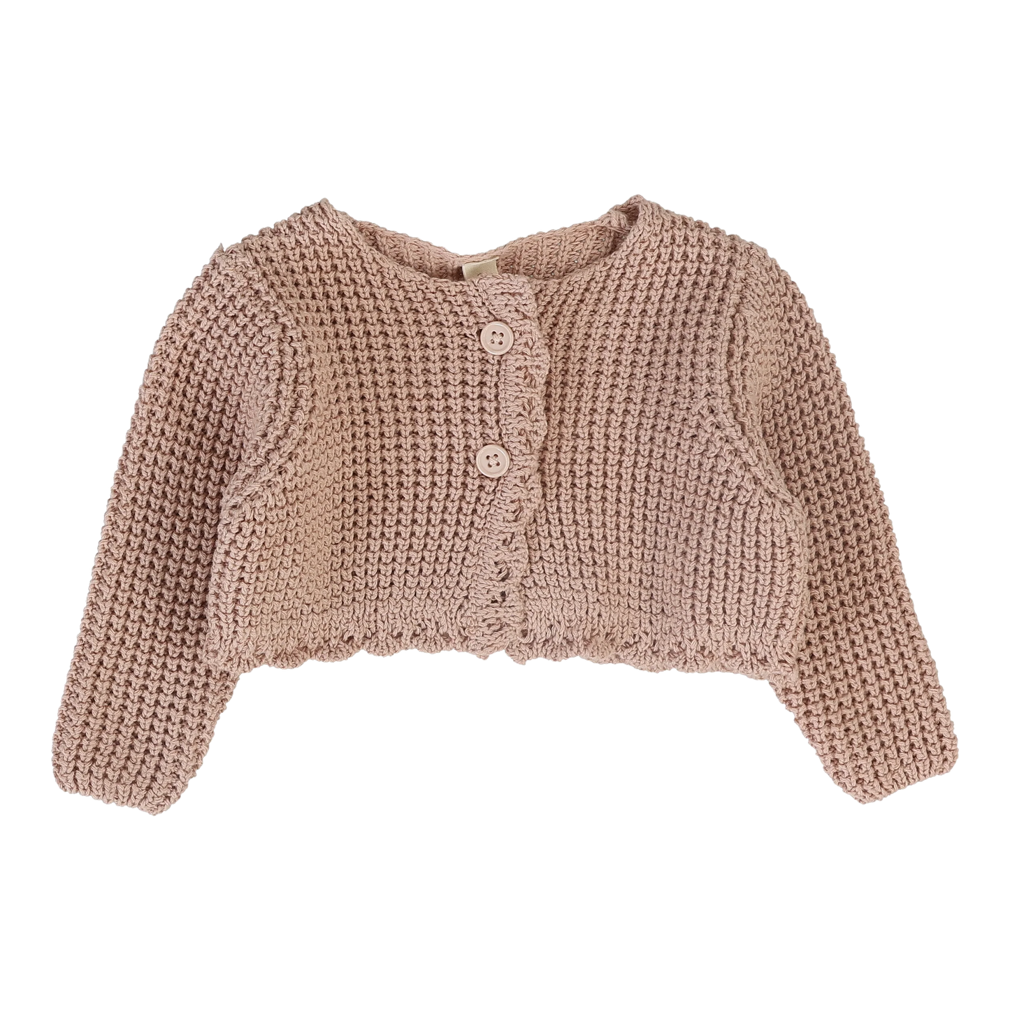 Chunky Knit Shrug - Dusty Pink
