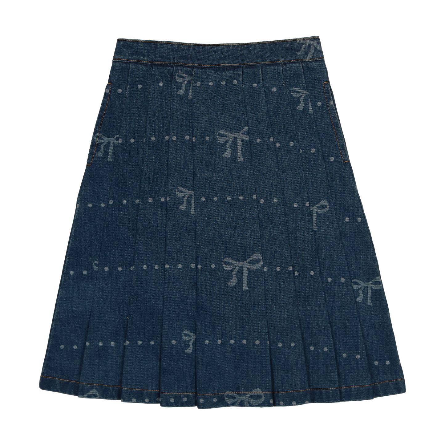Denim Bow Skirt