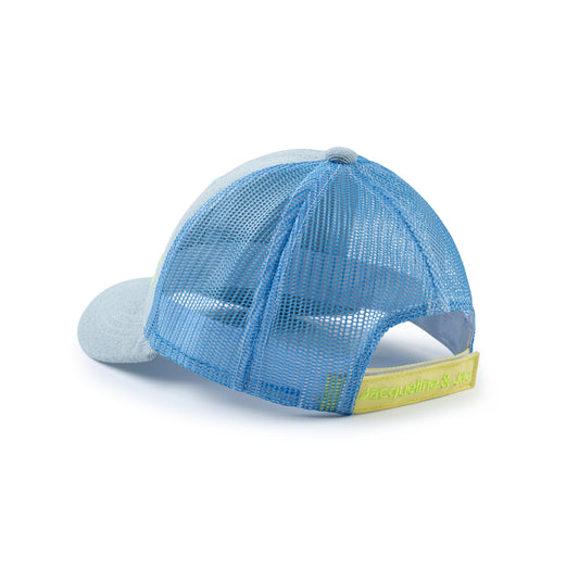 Denim Cotton Cap With Mesh Back