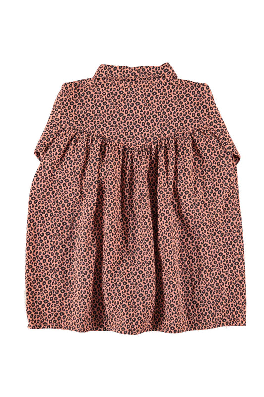 Short Dress Pink with Animal Print