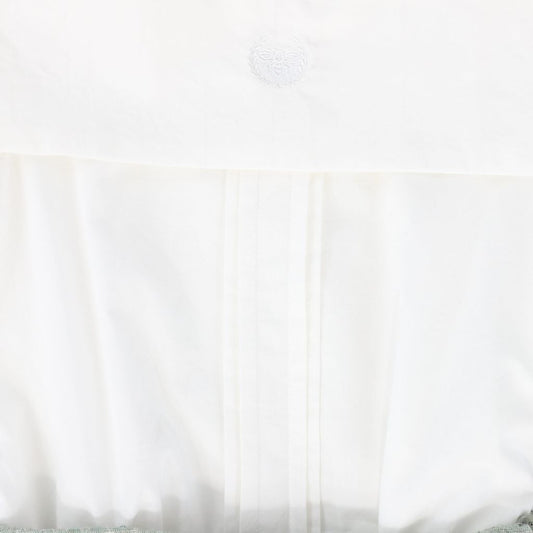 Green Textured Piped Trim Shorts Set