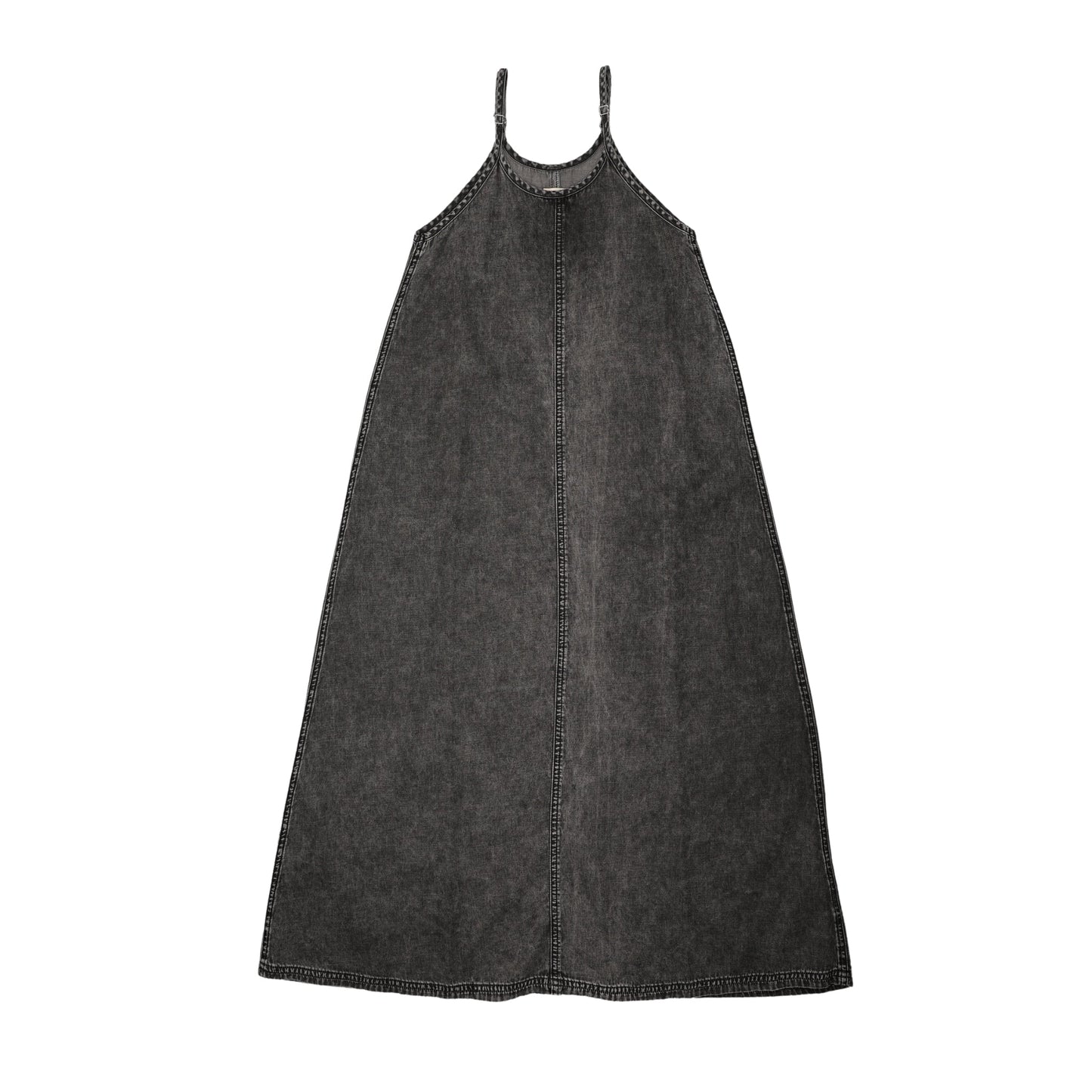 Denim Maxi Slip Dress - Black Wash