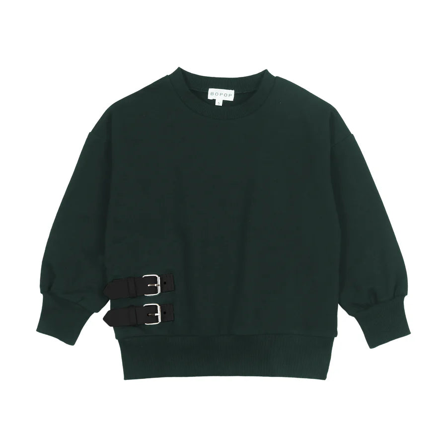 Buckle Collection Sweatshirt - Hunter Green