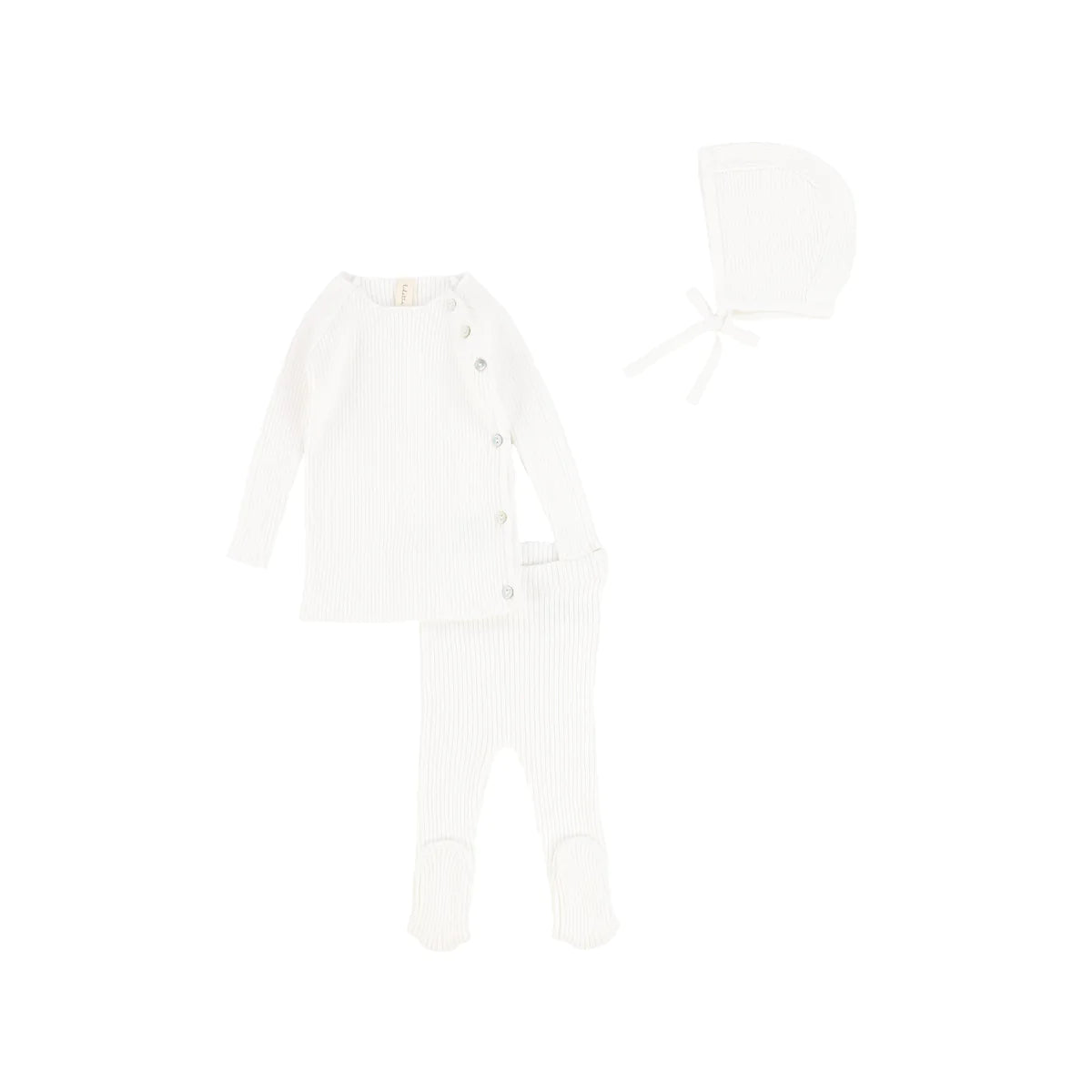 Bris Knit Set with Blanket Winter White