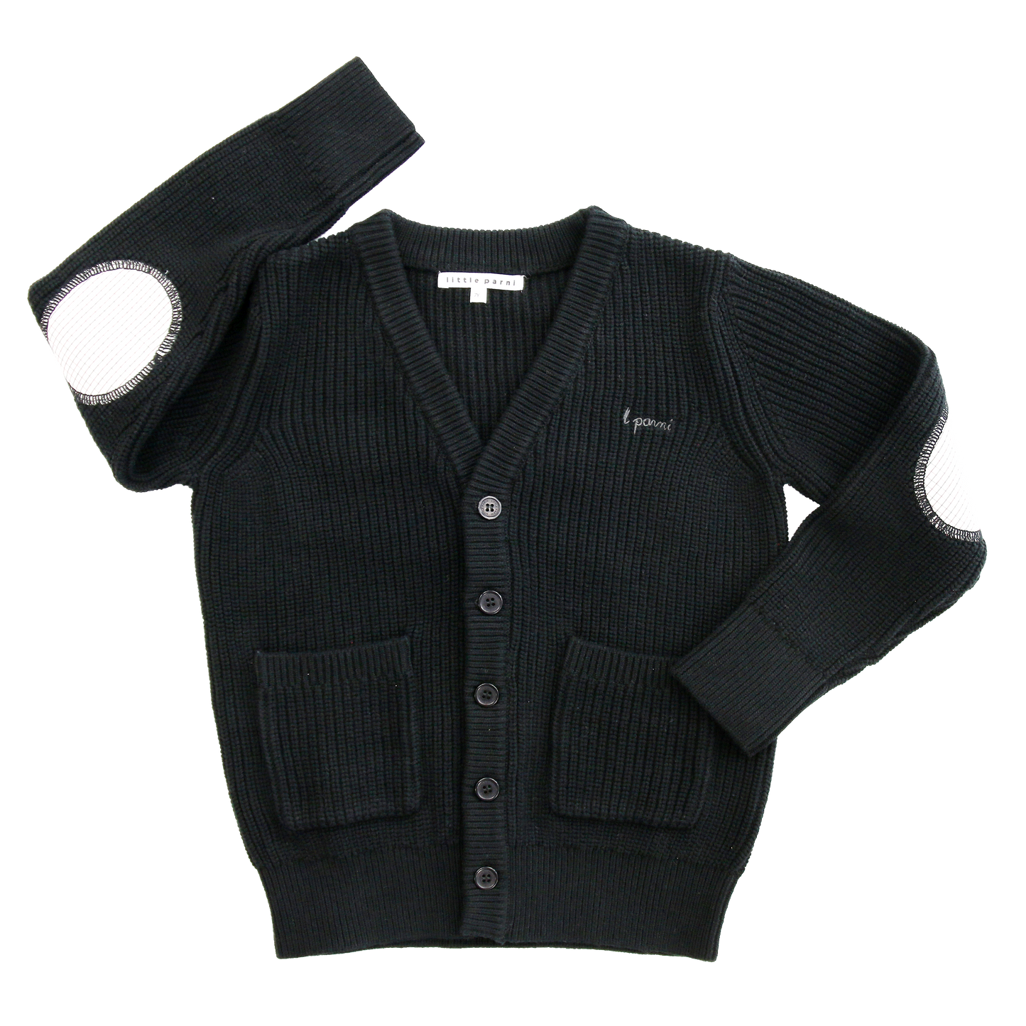 Black Boys Patch Cardigan