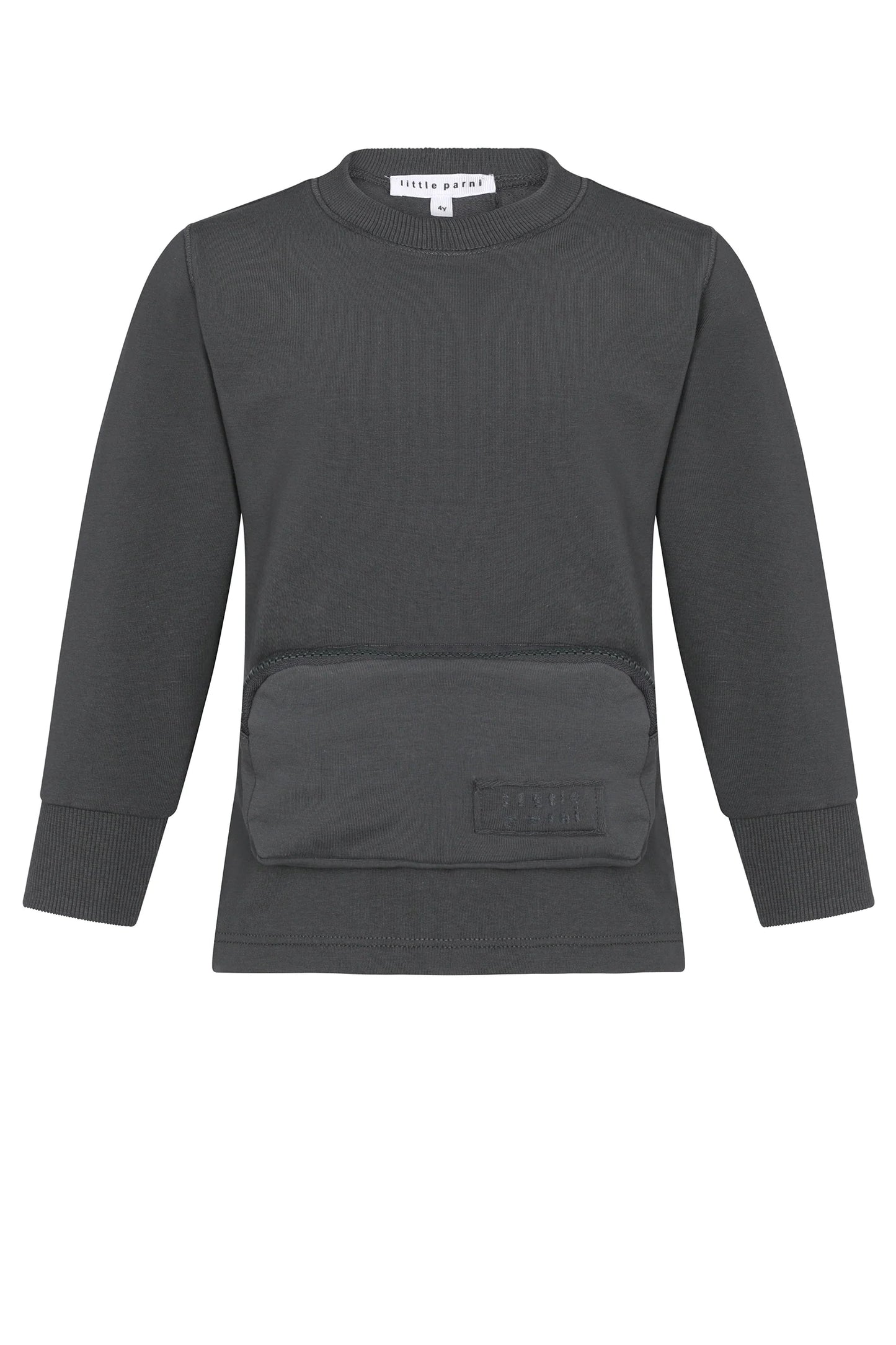 Boys Grey Pocket Sweatshirt