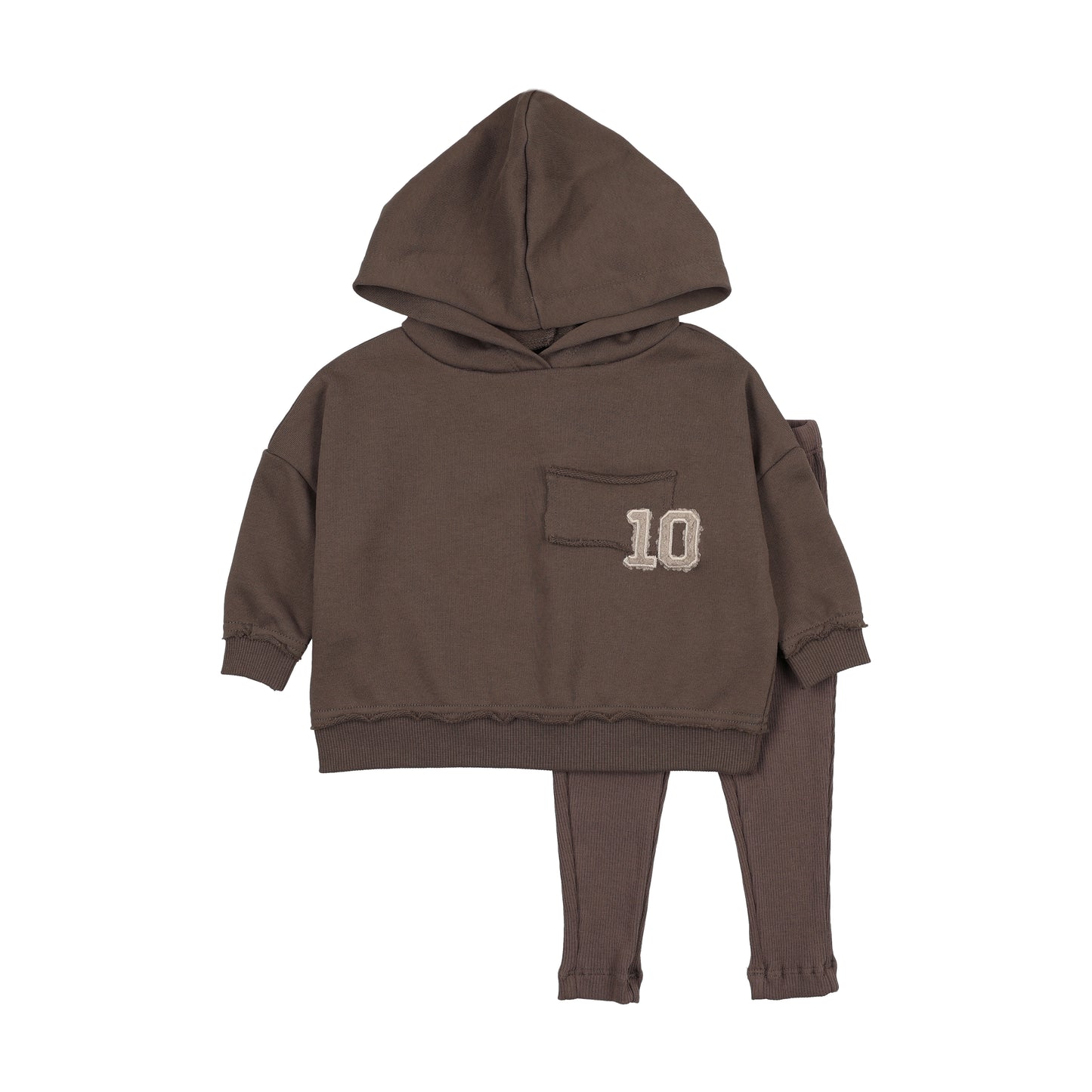 Hooded Sweatshirt Set- Umber