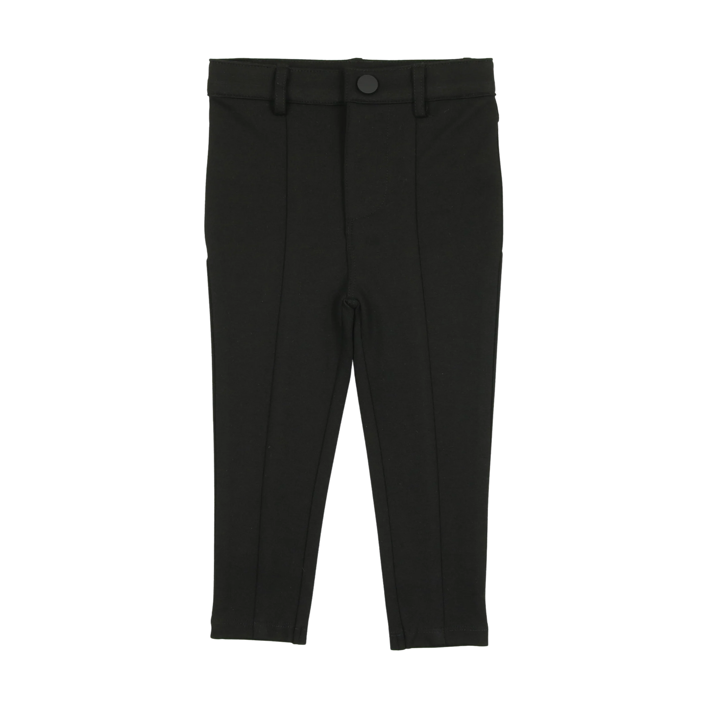 Knit Pants with Seam- Black