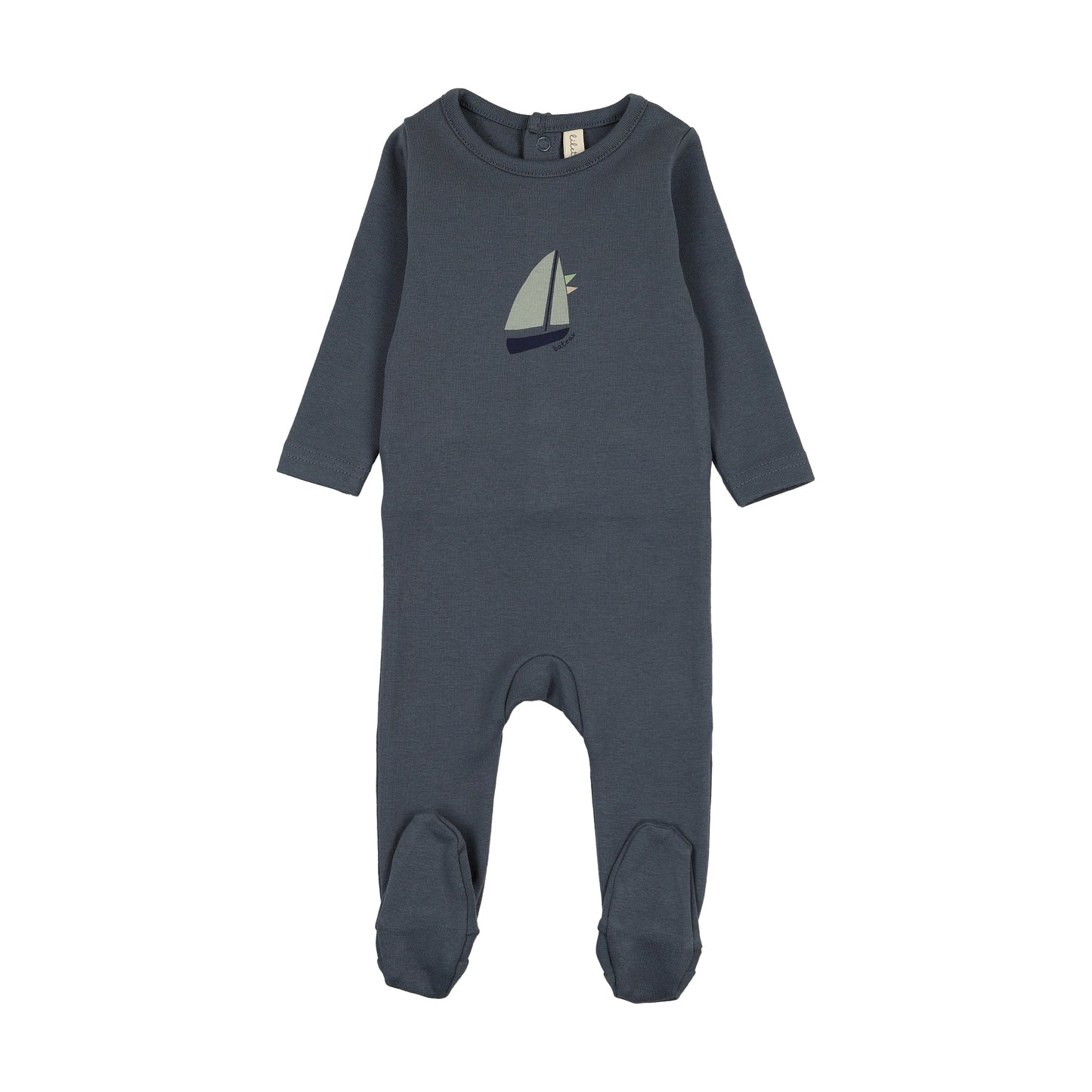 Nautical Graphic Footie - Off Navy
