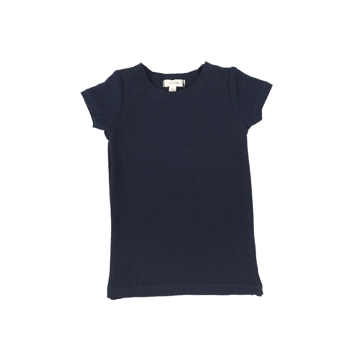 Ribbed Tee Short Sleeve Navy