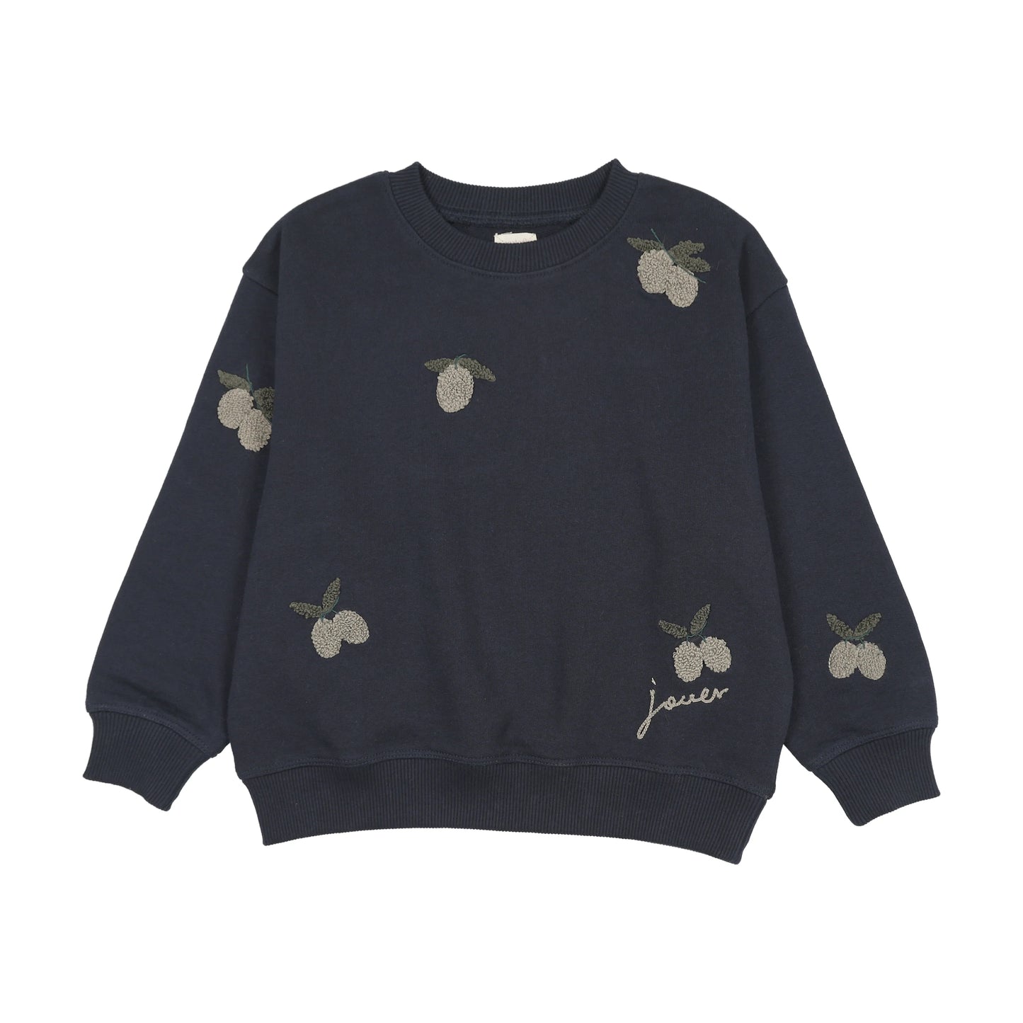Olive Patch Sweatshirt- Navy