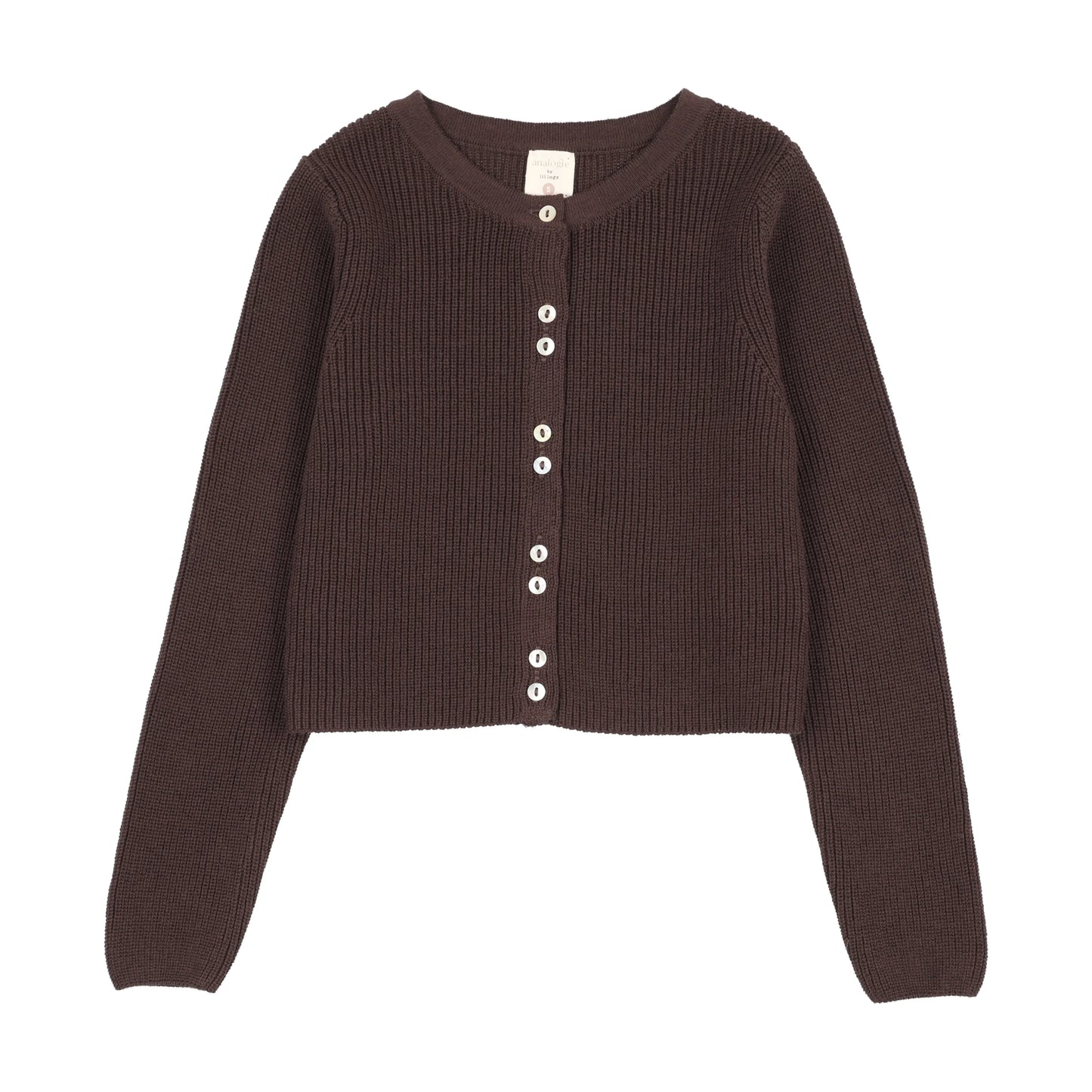 Fine Knit Cardigan- Chocolate Brown
